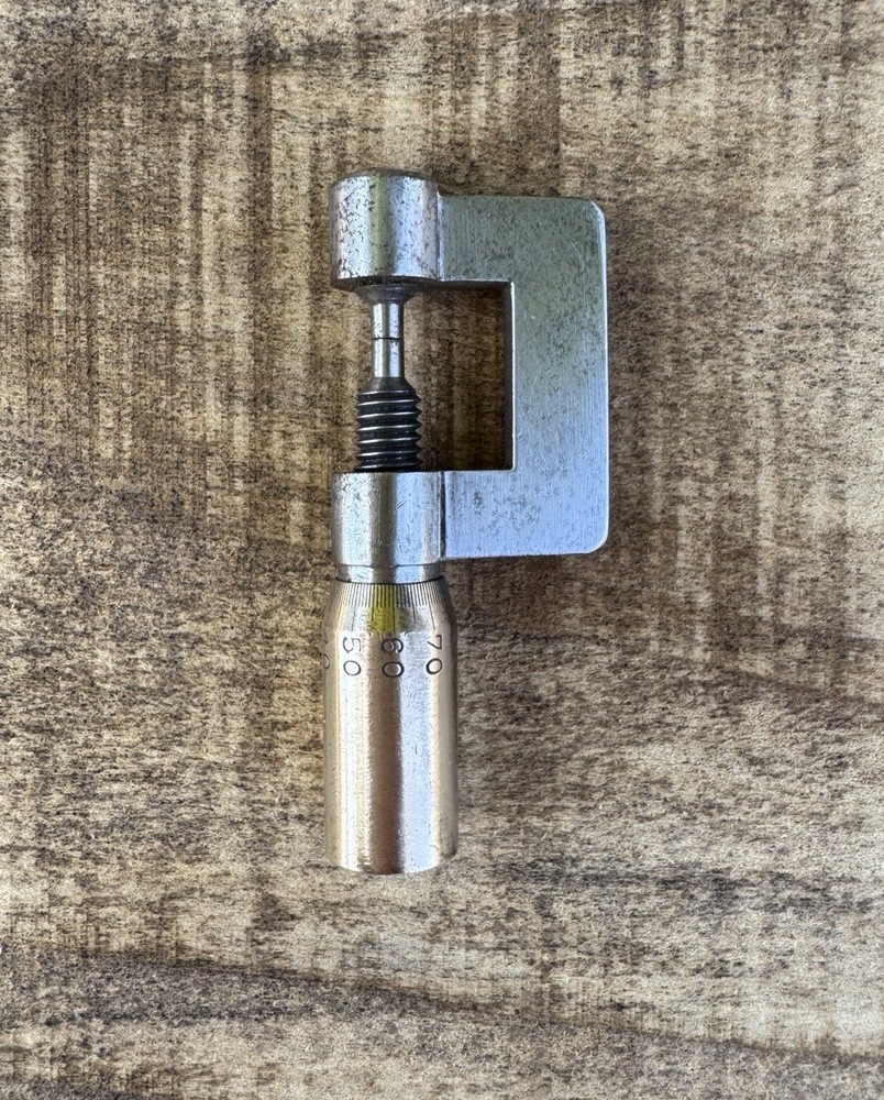 RARE OPEN THREAD MICROMETER 0 - 1/2" - Accurate - Made In Germany