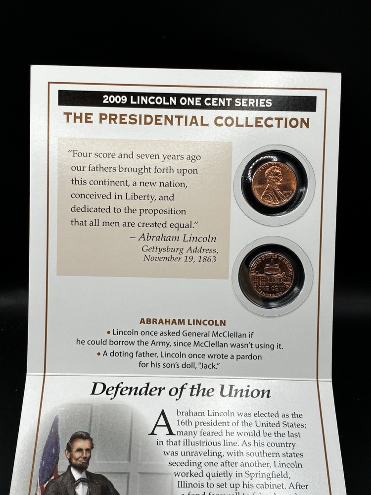 2009 Lincoln Bicentennial One Cent Series Presidency RD Small Cent Uncirculated