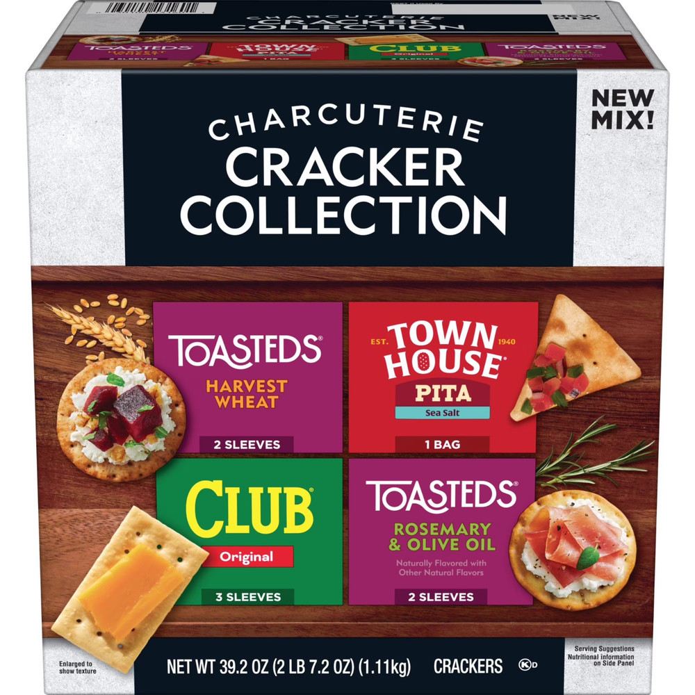 Charcuterie Cracker Collection Variety Pack Crackers, 39.2 oz. FREE SHIP!!!