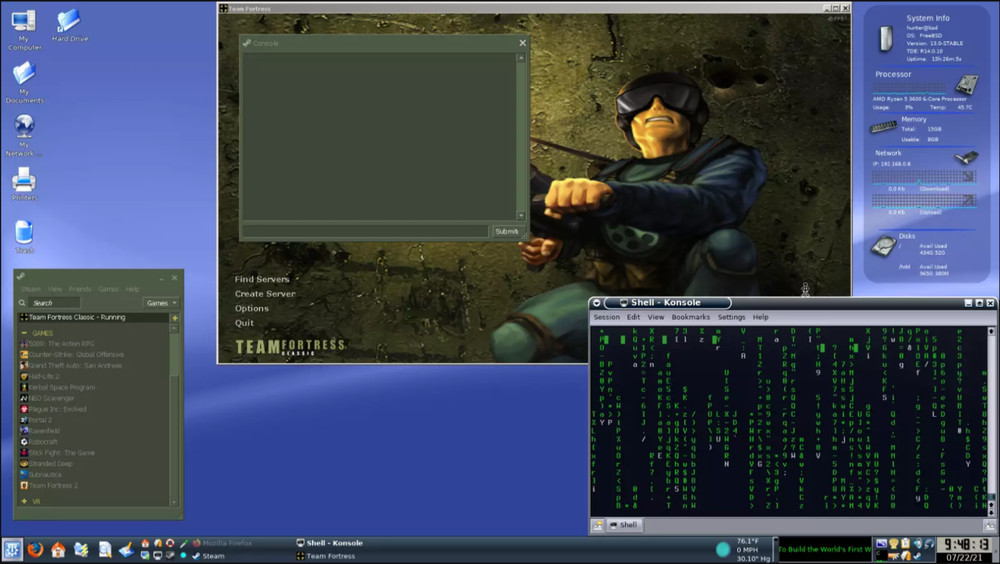 Free BSD 14.3 Linux Desktop Live/Installer MultiBoot USB | (64-bit & 32-bit)