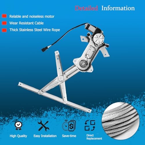 Front Left Driver Side Power Window Regulator and Motor Assembly 741-126