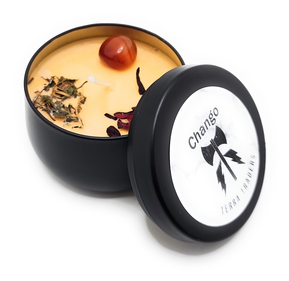 Chango Charged and Loaded Orisha Candle