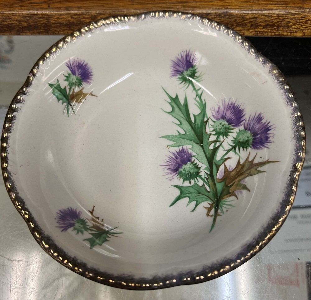 Wood & Sons England Scotch Thistle Pin Dish
