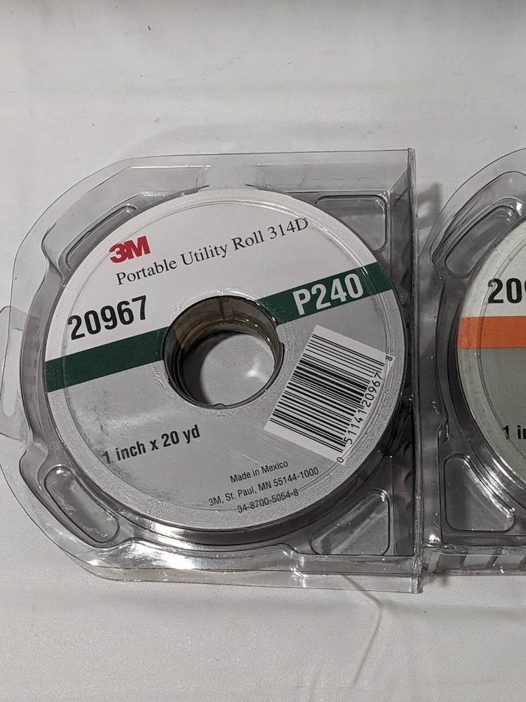 3M 1" 2 Piece Roll Kit 7000118641 MISSING 3 ROLLS