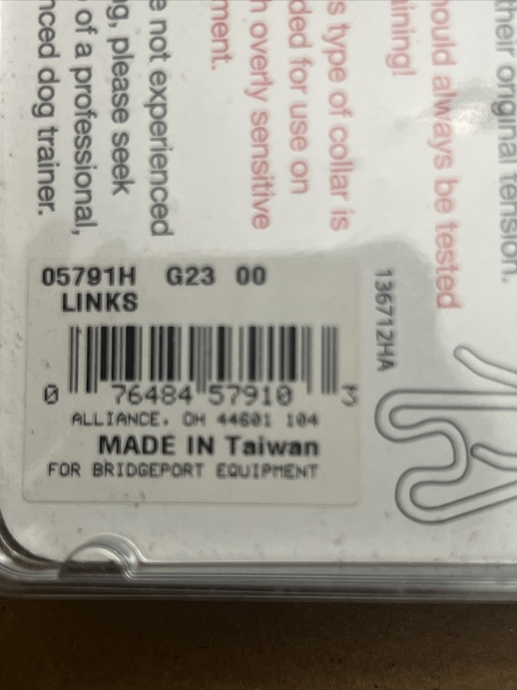mueller training collars set of 2 extra links 2.3mm