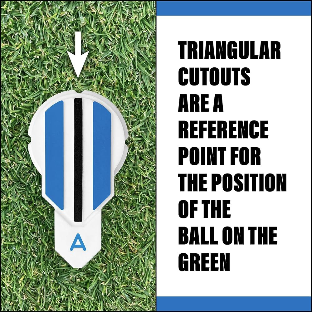 Putting Alignment Aid Tool - Golf Ball Marker - Rotate to Aim - Golf Gift Access