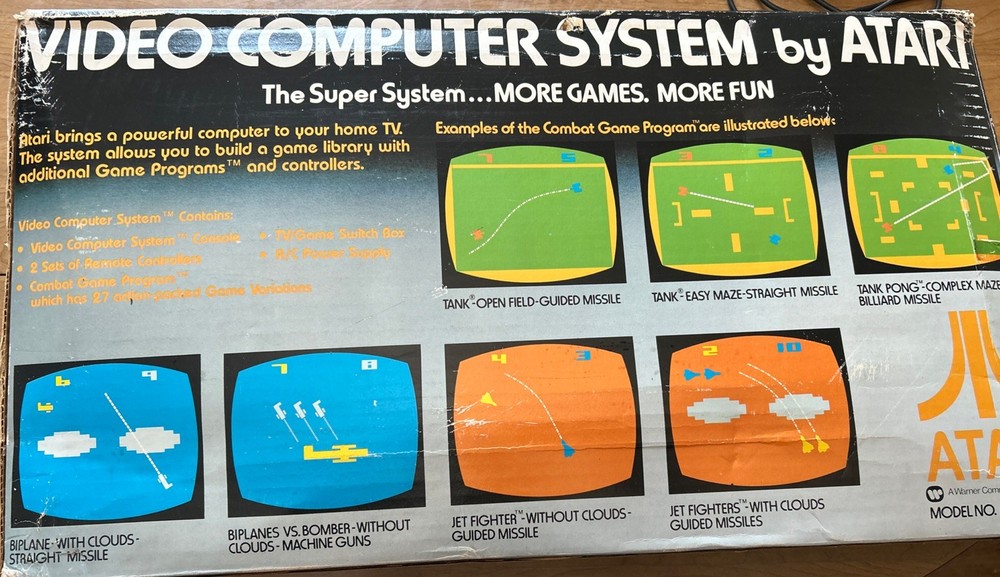 Original Atari Video Computer System Model No. CX-2600-Open Box