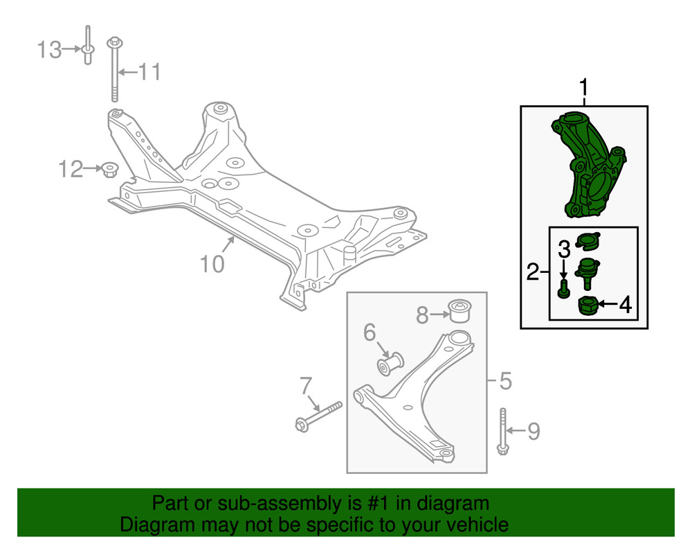 Genuine Ford Steering Knuckle BK3Z3K186C