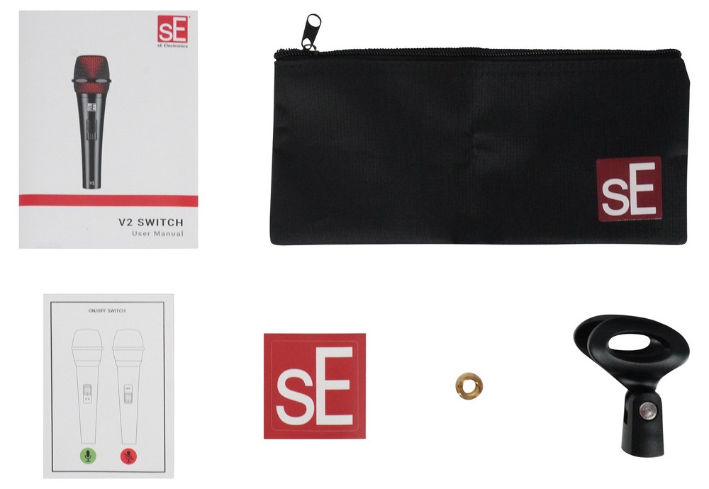 Se Electronics V2 SWITCH Dynamic Handheld Microphone Supercardioid Vocal Mic