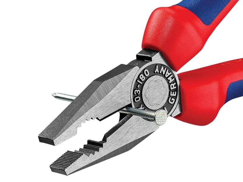 Knipex Combination Pliers Multi-Component Grip 180mm KPX0302180