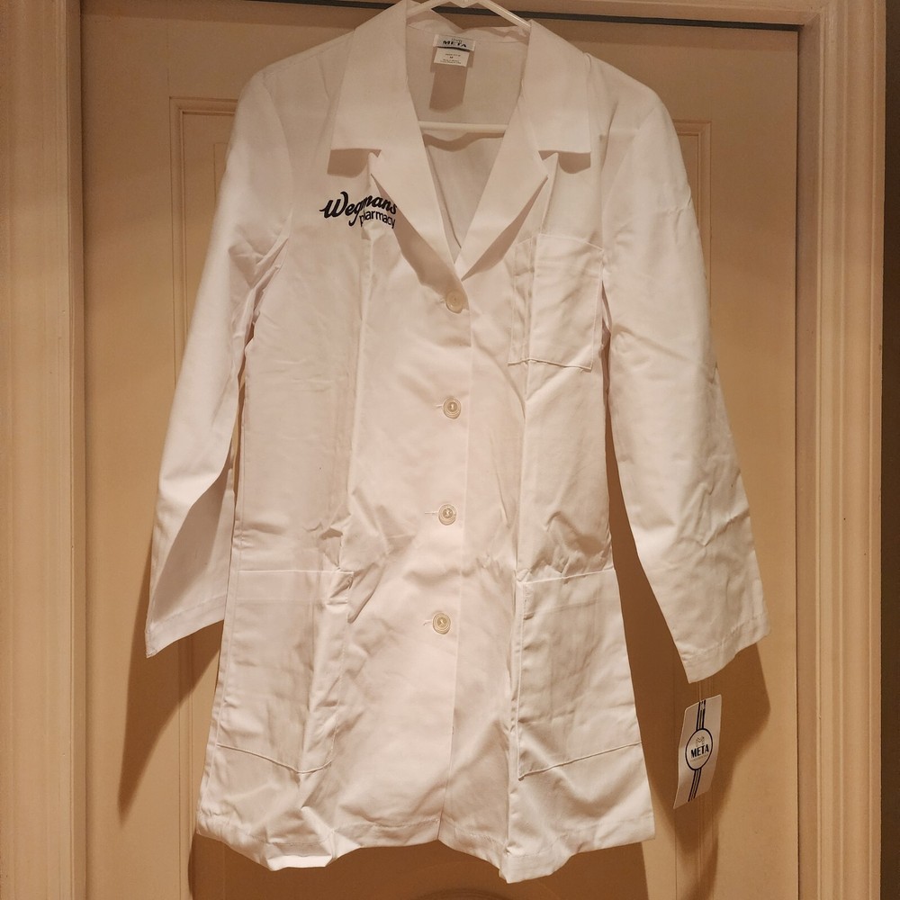 NWT Adult Size Medium Lab Coat Wegmans Pharmacy
