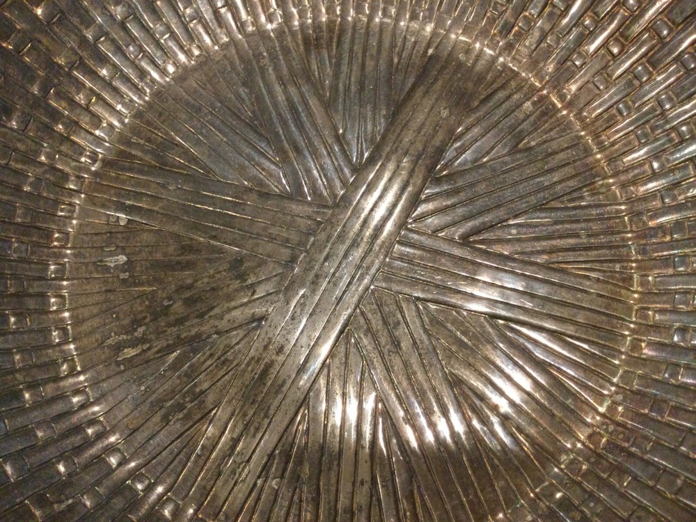 Vintage Gorham Woven Bowl Silver Plate