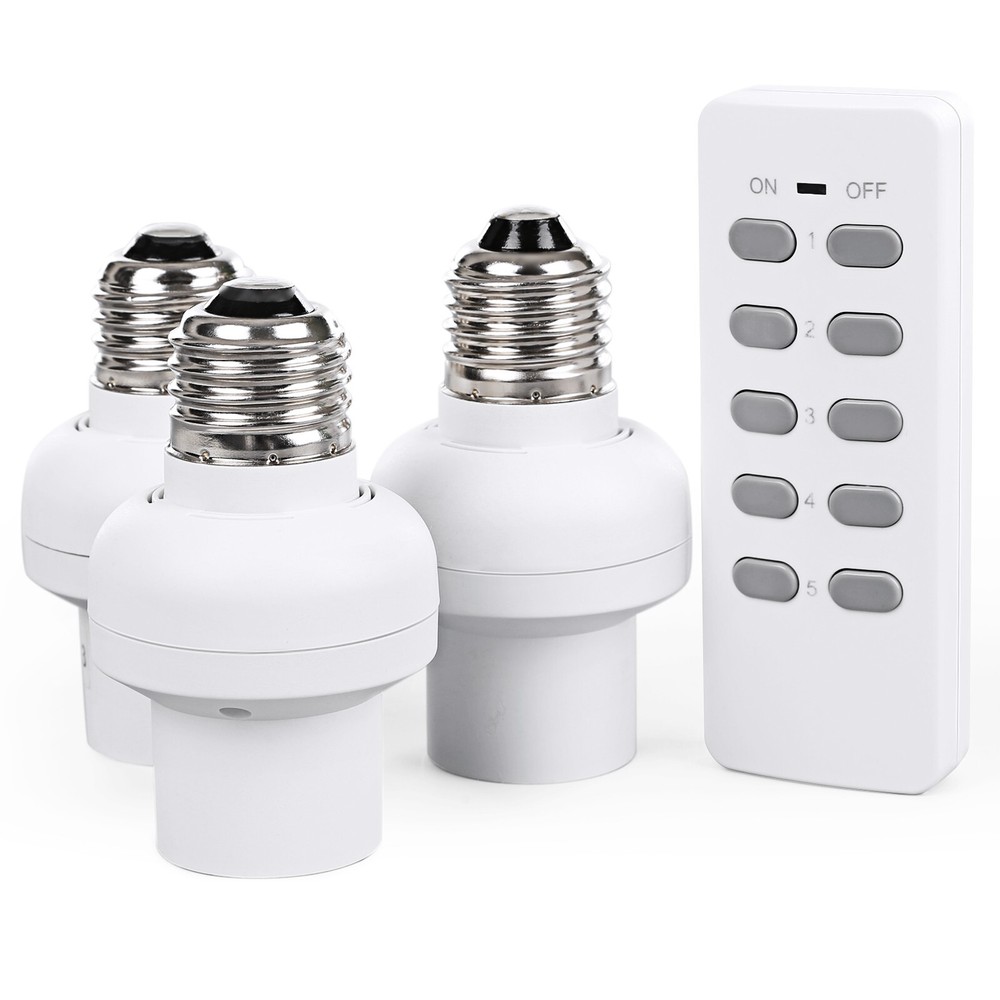 DEWENWILS Remote Control Light Bulb Socket, Wireless Light Socket Switch Kit