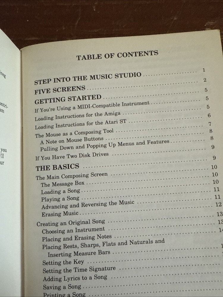 Commodore 64 synthesizer & Sequencer, The Music Studio Instructions Only