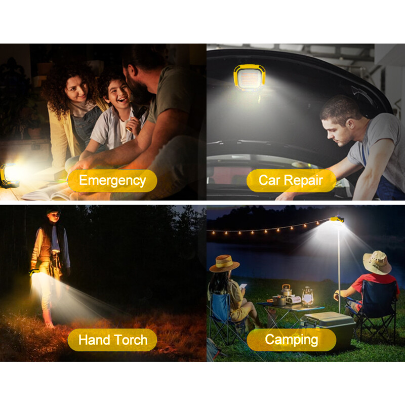 3300 Lumen USB Rechargeable LED Work Light Magnetic Super Bright Worklight