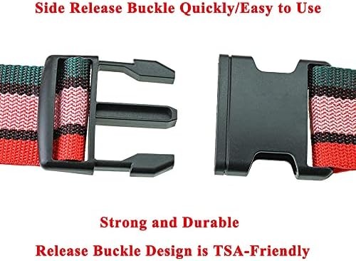 Adjustable Luggage Straps Bright Colors