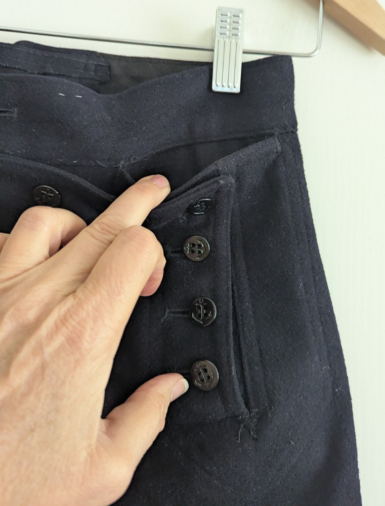Vintage US NAVY Sailor 100% wool pants