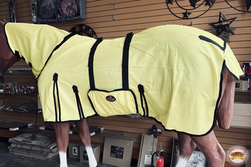 HILASON Horse Fly Sheet UV Protect Breathable Mesh Bug Mosquito Spring | Summer