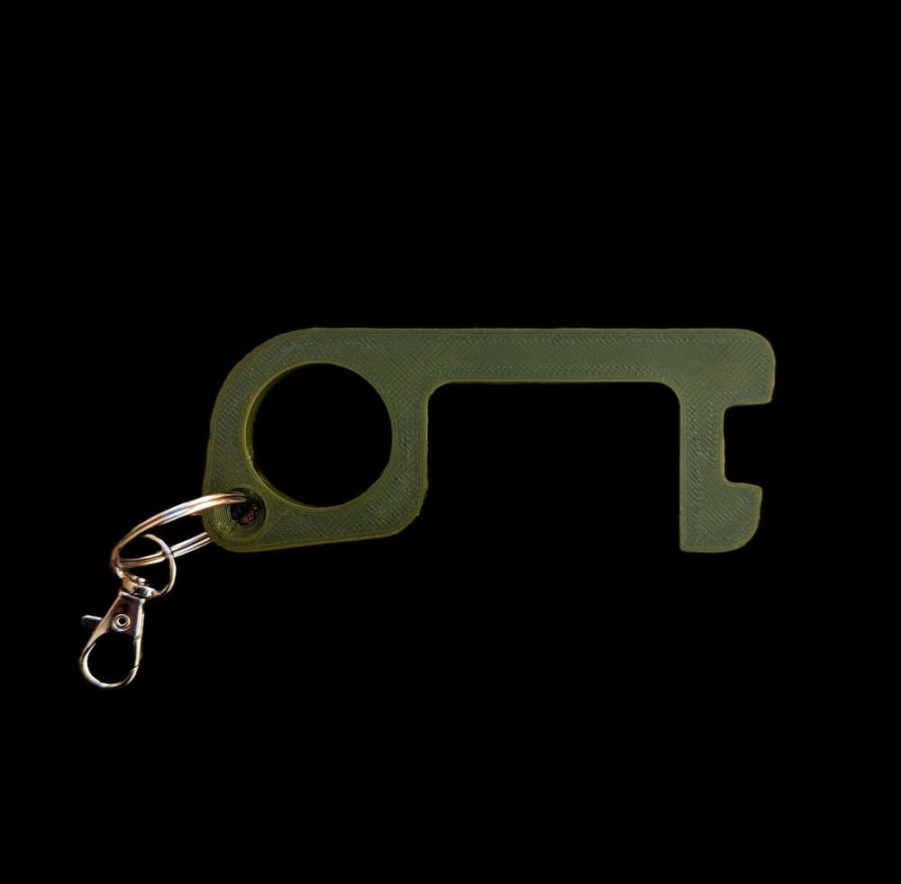 Touchless Push Pull Door Opener Button Pusher Keychain