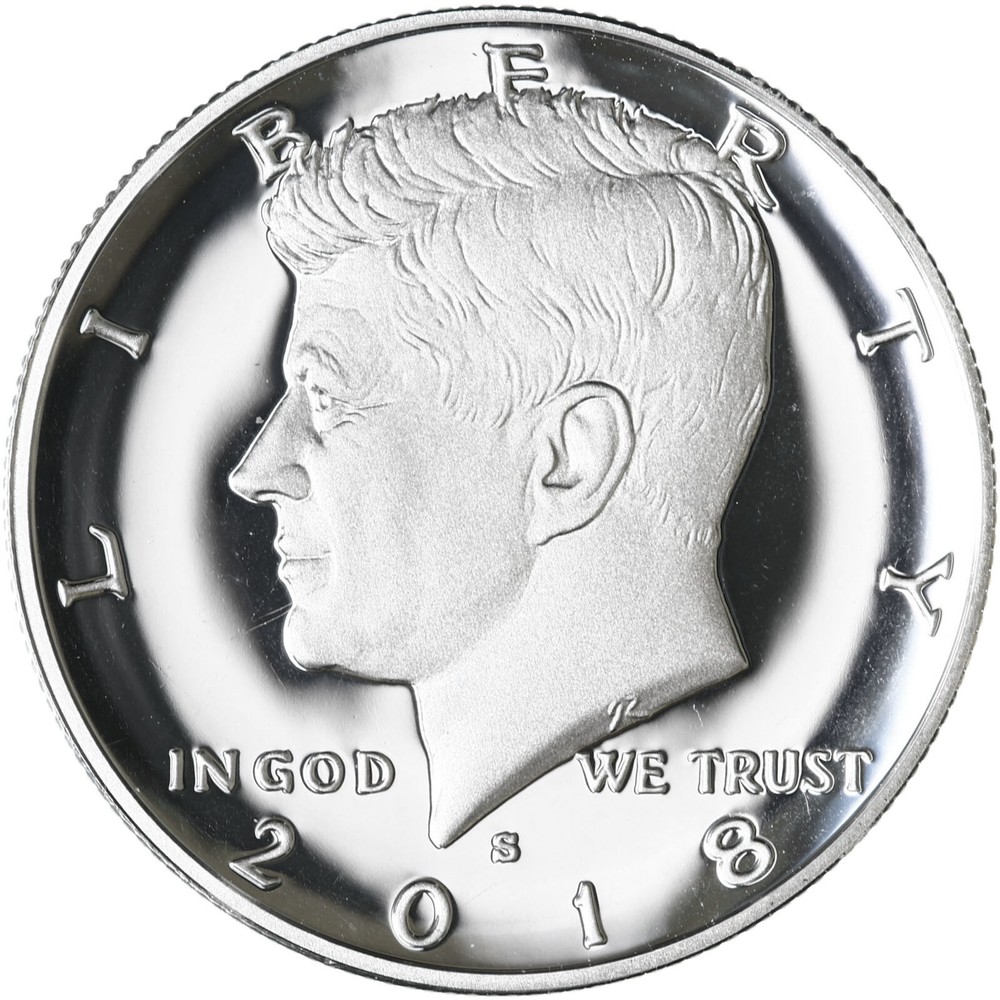 2018 S Kennedy Half Dollar Gem DCam Proof 90% Silver