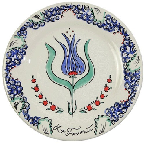 Gien La Favorite Different Patterns Plate 22cm 4 Set #2