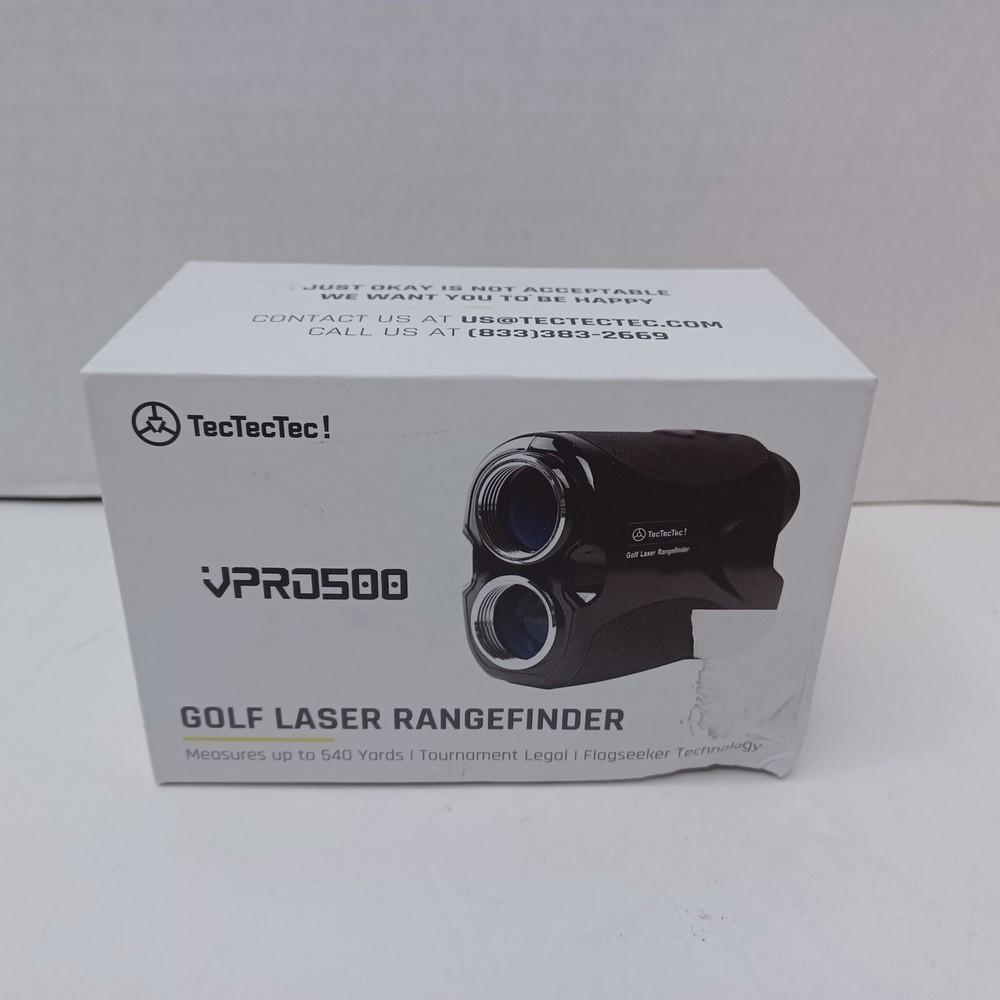 TecTecTec VPRO500 Golf Laser RangeFinder With Carrying Pouch & Strap 540 Yards