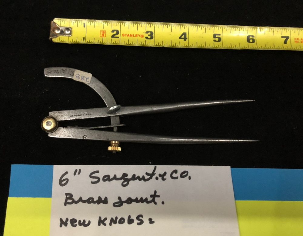 Vintage Sargent & Co. 6" Wing Divider - Compass Caliper Divider