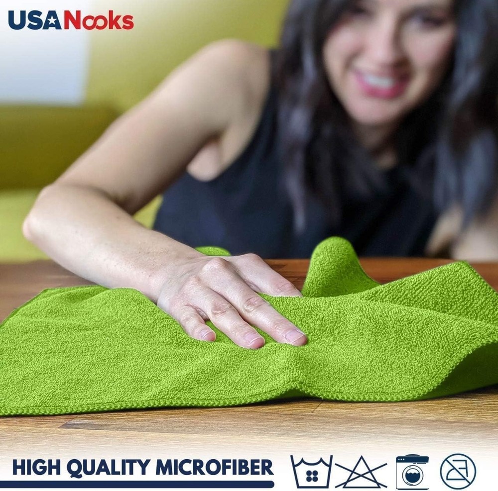 10x Grip-Root Weave Microfiber Cloths - 8 Pack for Ultimate Absorbency & Shine