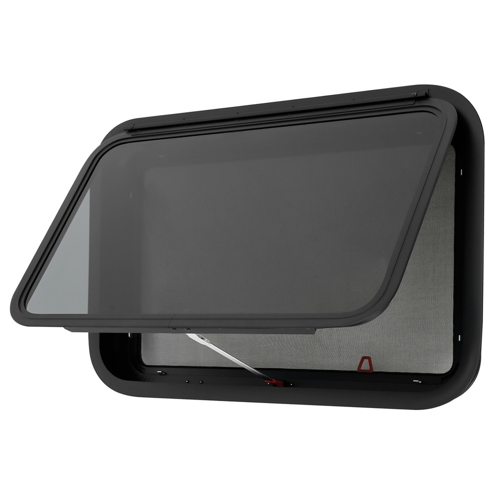 RV Exit Window Push Out Rectangular Glass Camper Window Venting Window 30-40°