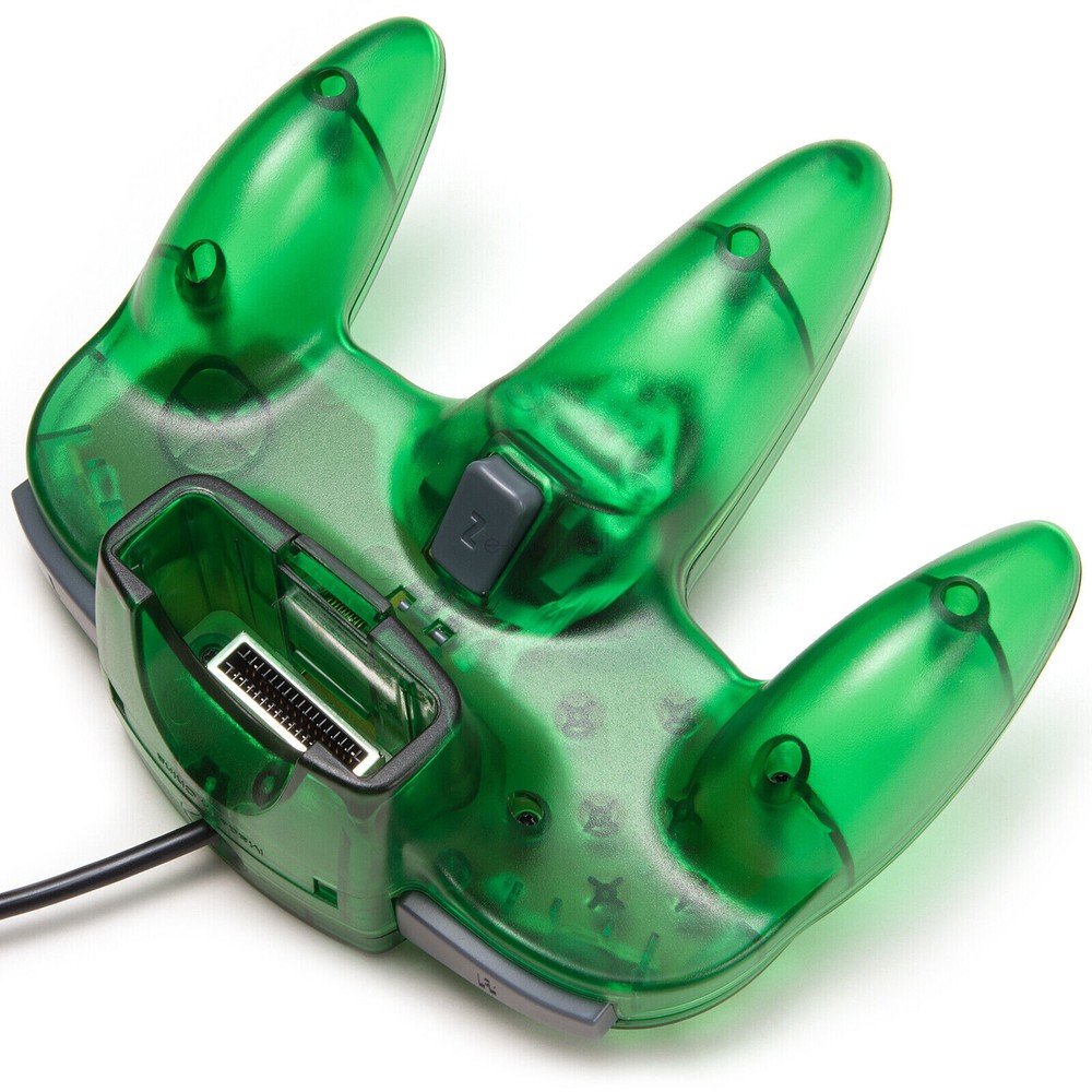 Classic N64 Controller Joystick Remote for N64 VideoGame Gamepad-Clear Green