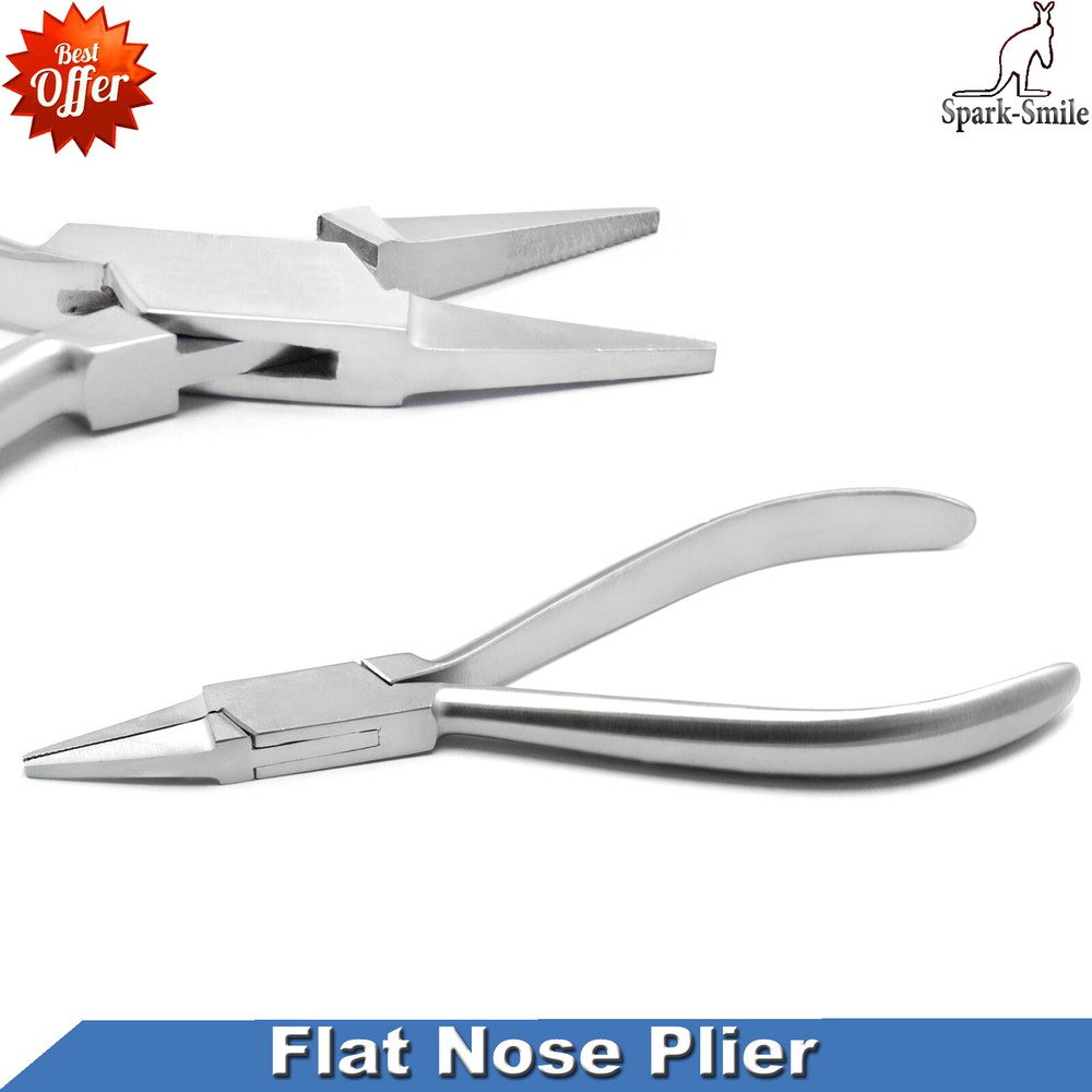 Flat Nose Plier Orthodontic Arch Wire Loop Forming Wire Adjusting Bending Braces