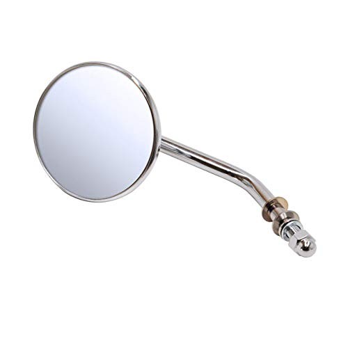 Chrome Early Style 3" Round Mirror for LEFT or RIGHT Side WITH Adjustable Arm