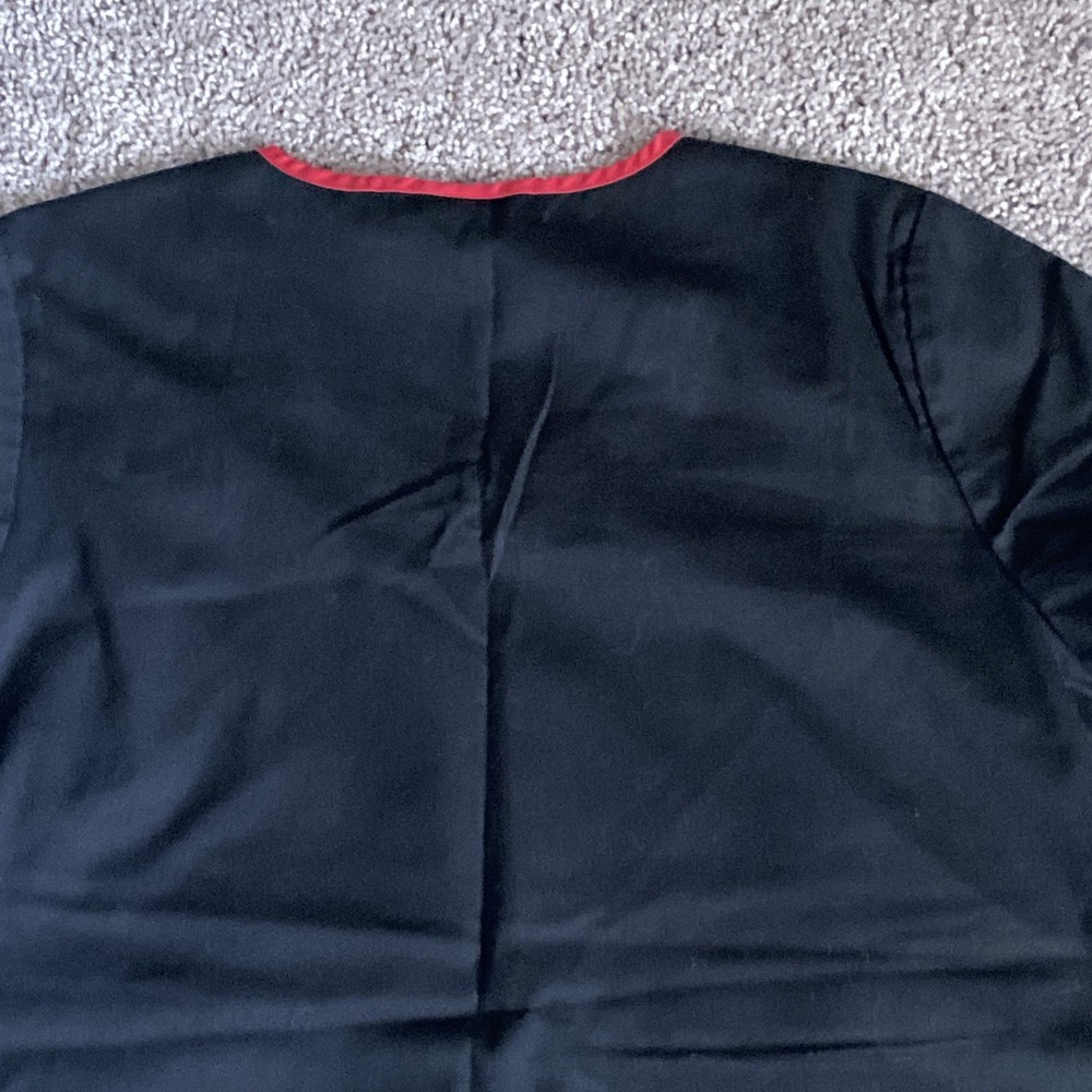 Black And red Disney Mickey Mouse Scrub Top Size Small