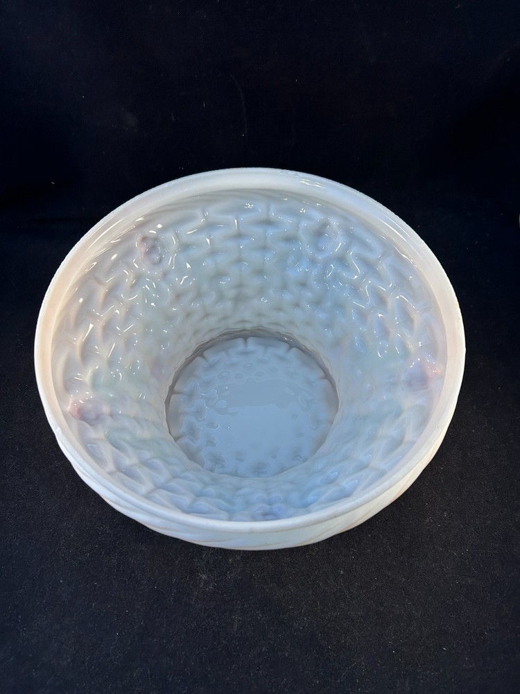 antique 1920s Consolidated basket shade