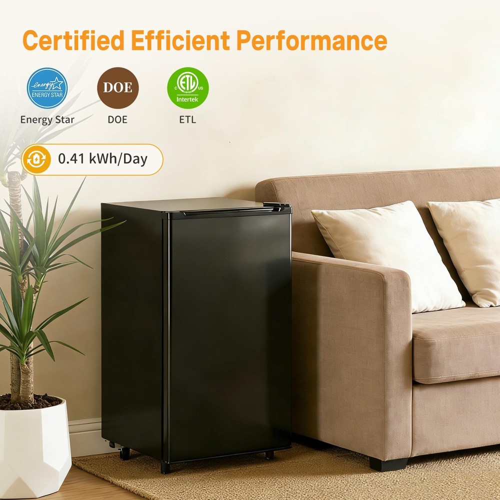 Mini Fridge with Freezer, 3.2 Cu.Ft Mini Refrigerators, Small Beverage Fridge...