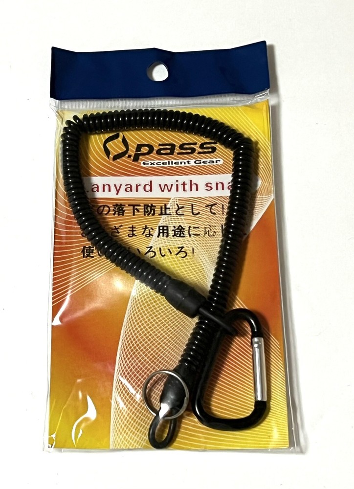 Tackle Lures Split Rings Lanyard with Fish Snap Connector