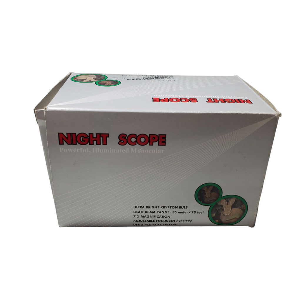 Night Scope Monocular Flashlight Handheld 7X-Magnification 30M-Range