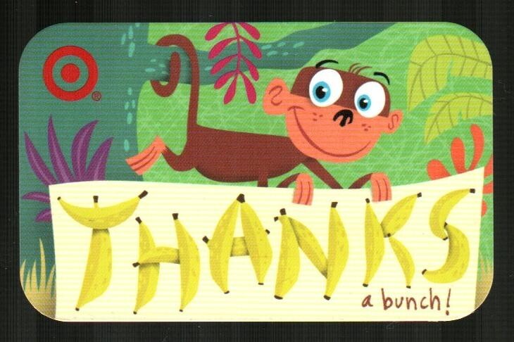 TARGET Monkey, Thanks a Bunch ( 2007 ) Gift Card ( $0 )