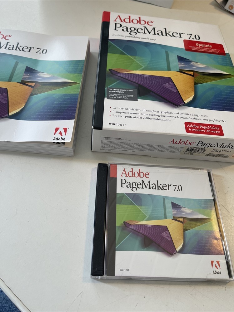 NEW Adobe PageMaker 7.0 for Windows Upgrade Version