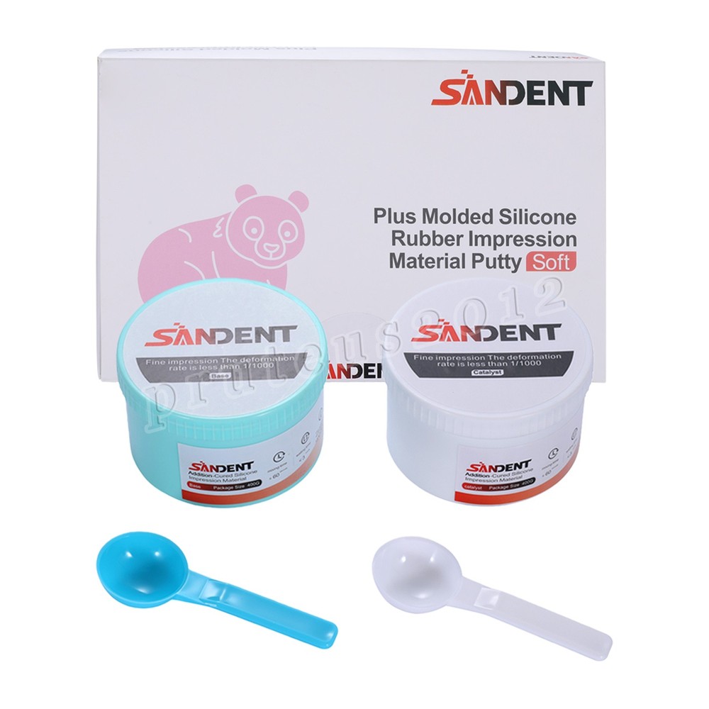 SANDENT Dental Impression Putty VPS Regular Set 2 Pack