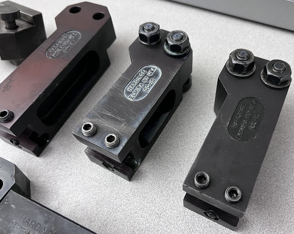COOL! LARGE LOT OF HARDINGE SECOND OP TOOLING