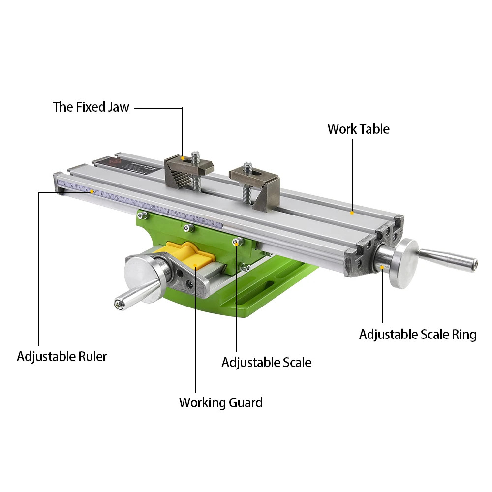 Mini Milling Machine Worktable Multifunction Drill Vise Fixture Working Table