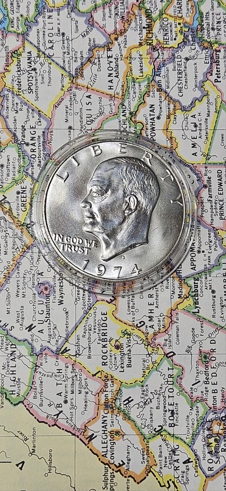 MS  1974-S Eisenhower Dollar 40% SILVER
