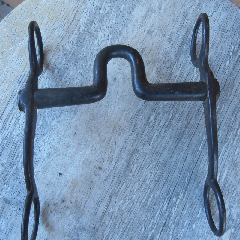 2 Antique Old Iron Horse Curb Bits