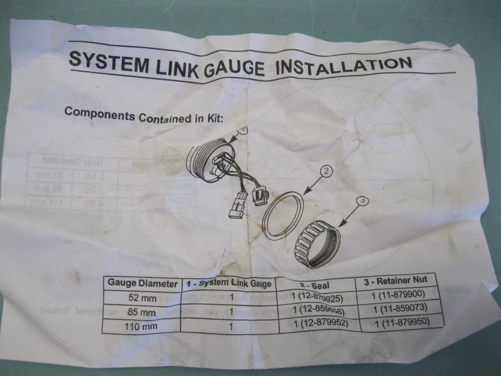 Mercury 79-8M0052843 Voltage GaugeNEW C18