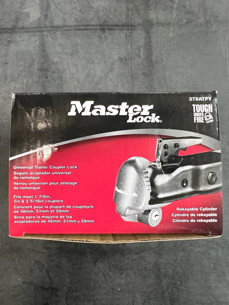 Master Lock 379ATPY Universal Trailer Coupler Lock