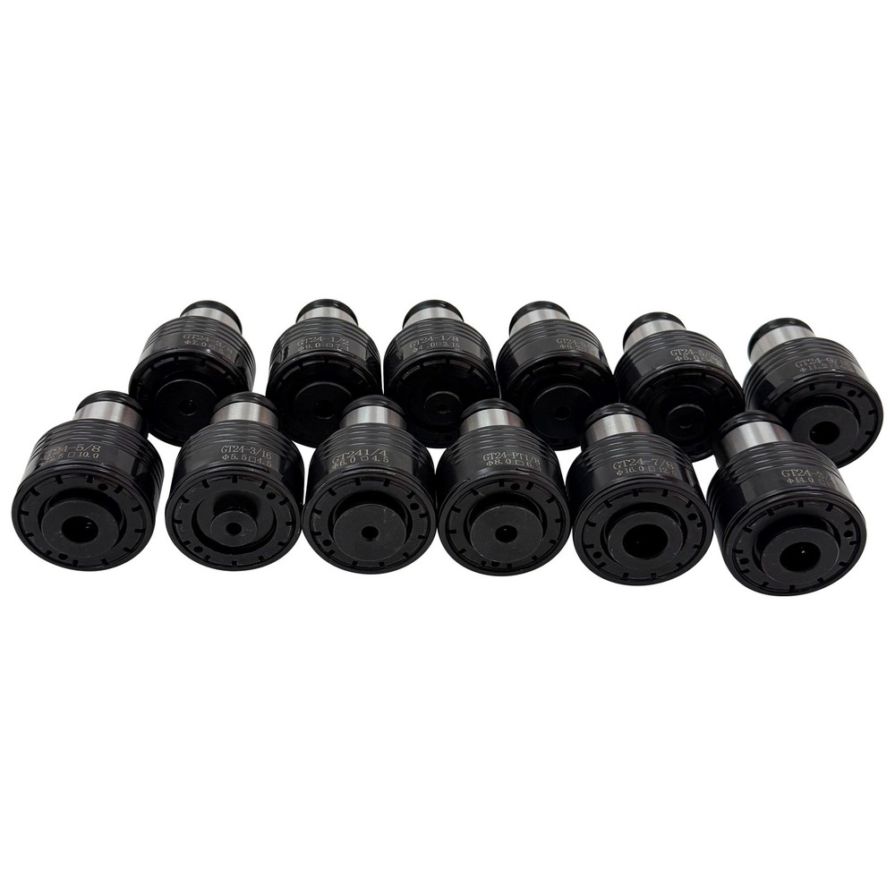Tapping Machine ANSI Chuck Set 12PCS Quick Change Chuck 1/8"-7/8"