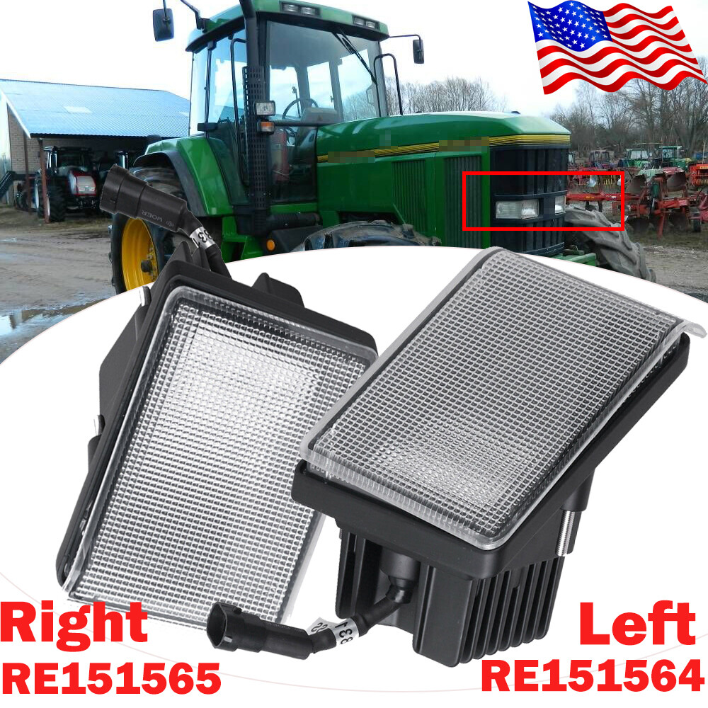 Left&Right LED Corner Lights for John Deere 7100 Series: 7610, 7710, 7810