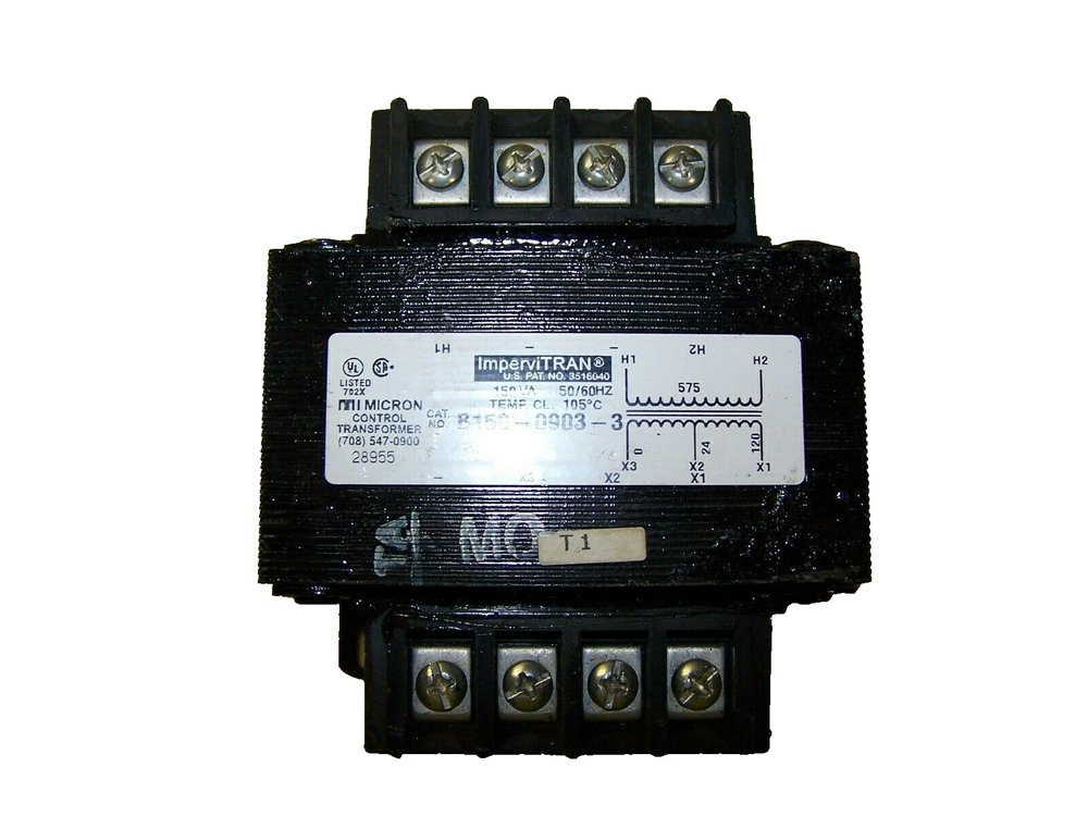 IMPERVITRAN 150 VAC MMI MICRON CONTROL TRANSFORMER B150-0903