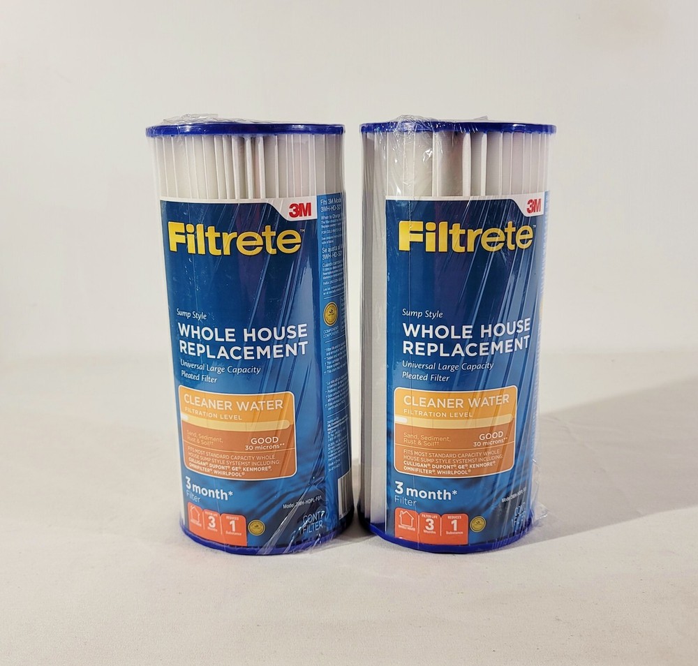2pk 3M Filtrete 3WH-HDPL-F01 Large Capacity Whole House Water Filter 30 Microns
